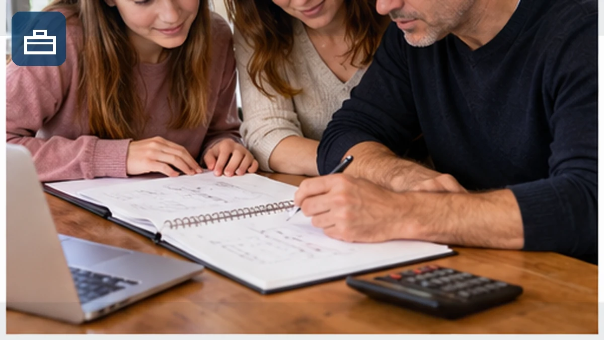 Entrepreneur consultant ses factures clients devant un ordinateur portable