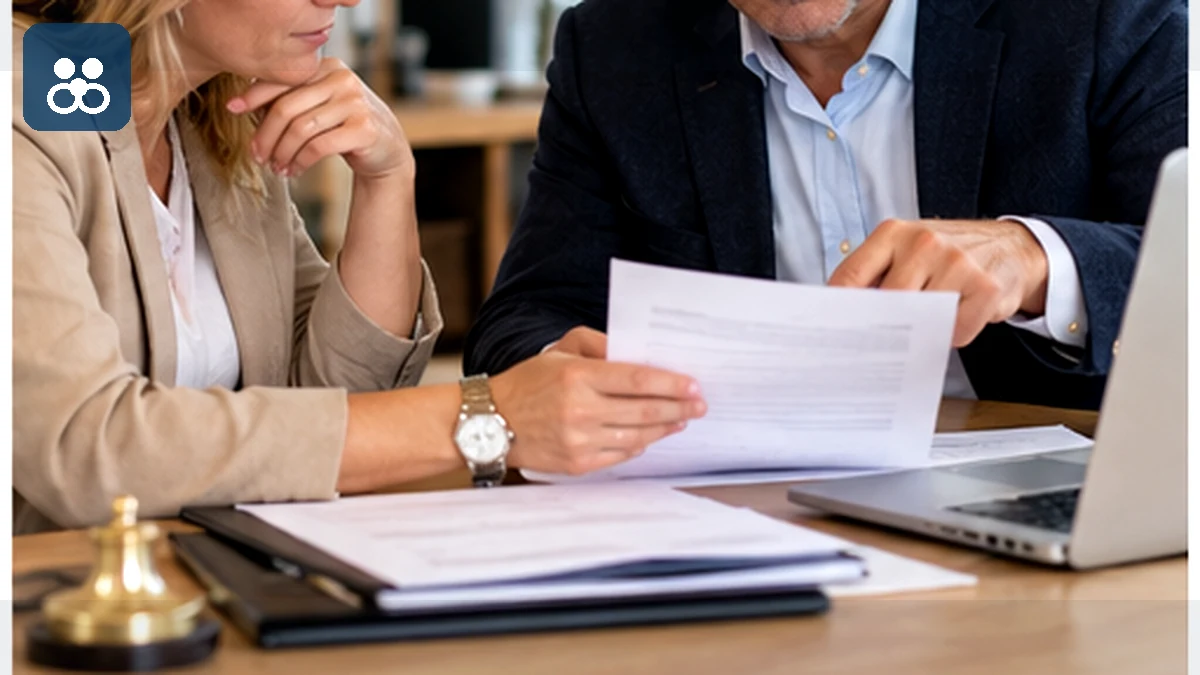 Jeune adulte remplissant une attestation d'hébergement à la table familiale