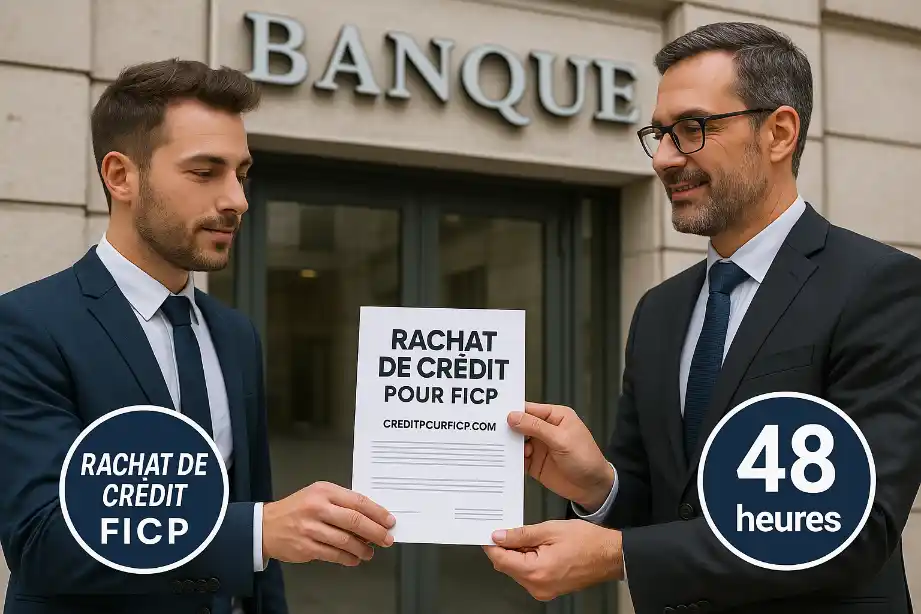 Quatre contrats de crédit regroupés dans un seul dossier sur un bureau